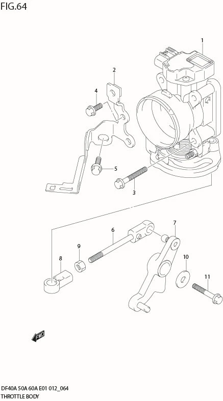 FIG 64  THROTTLE BODY (DF40AQH E1)