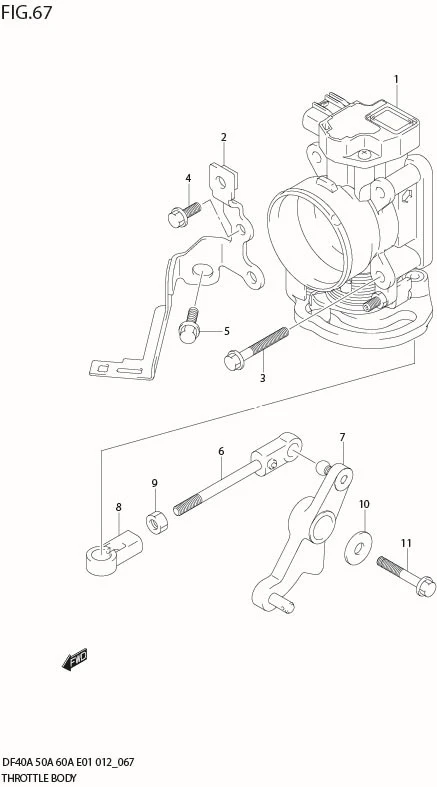FIG 67  THROTTLE BODY (DF50ATH E1)