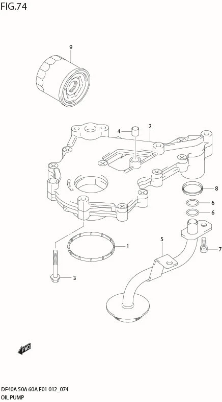FIG 74  OIL PUMP