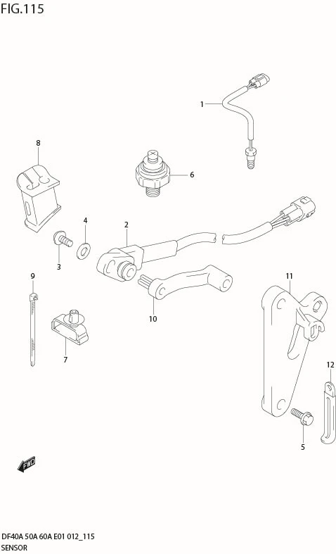 FIG 115 SENSOR (DF50A E1)