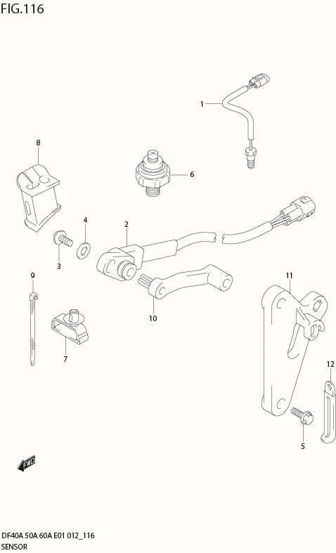 FIG 116 SENSOR (DF50ATH E1)