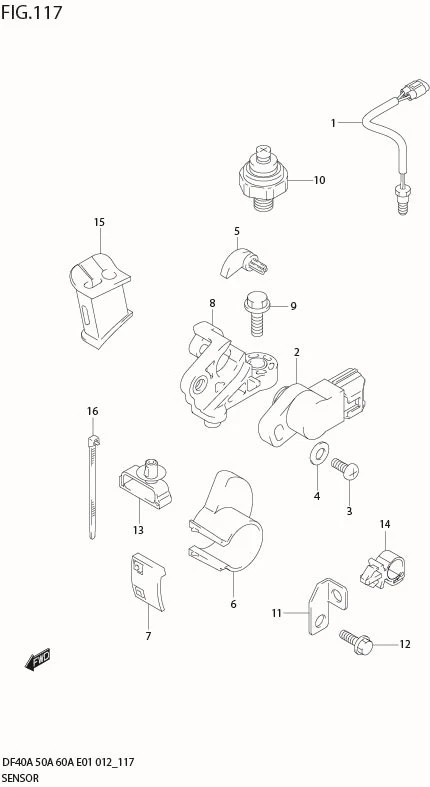 FIG 117 SENSOR (DF60A E1)