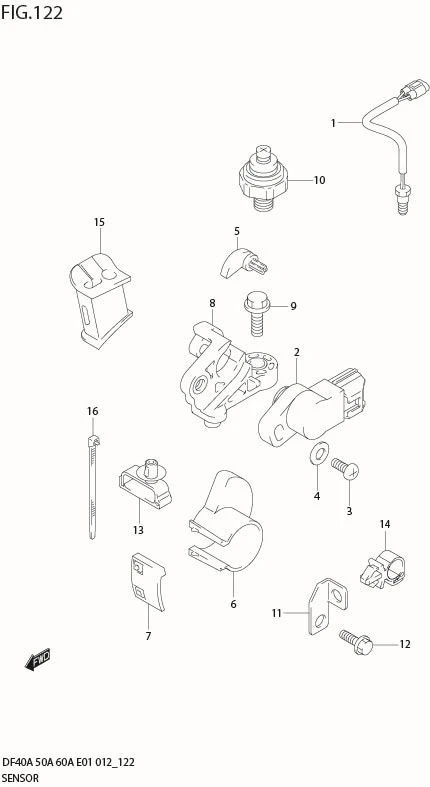 FIG 122 SENSOR (DF60ATH E40)
