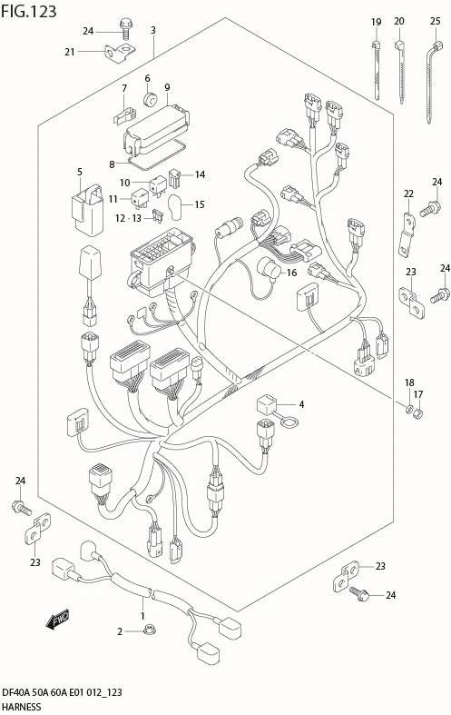 FIG 123 HARNESS (DF40A E1)