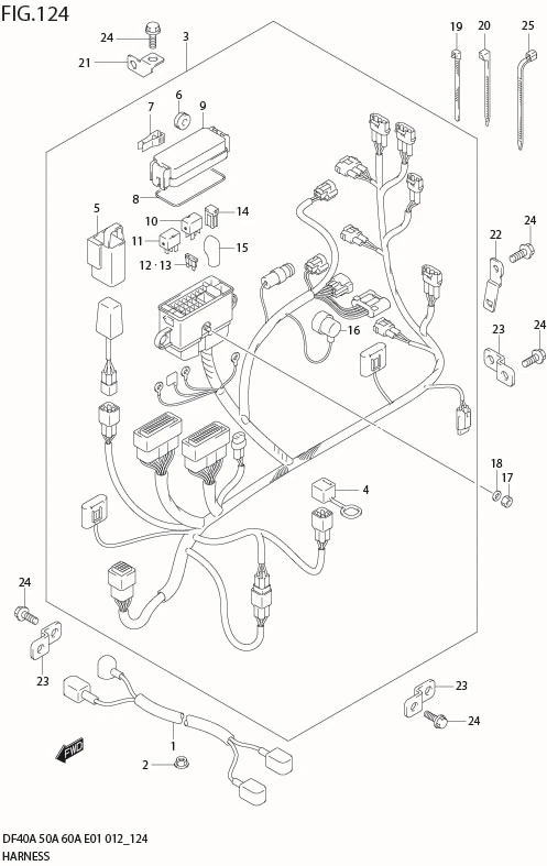 FIG 124 HARNESS (DF40AQH E1)