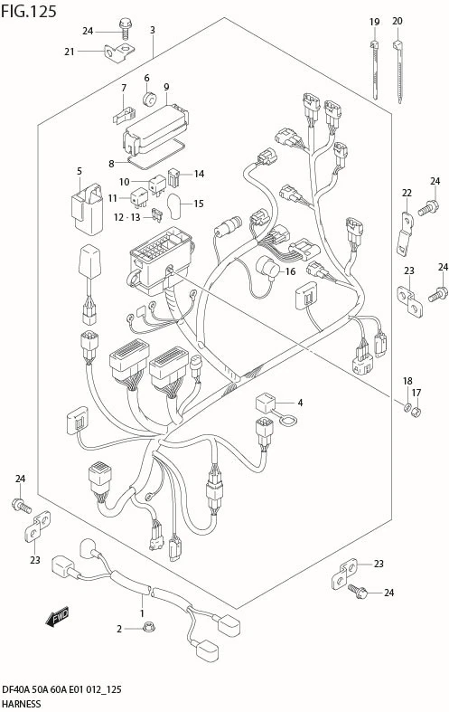 FIG 125 HARNESS (DF40AST E34)
