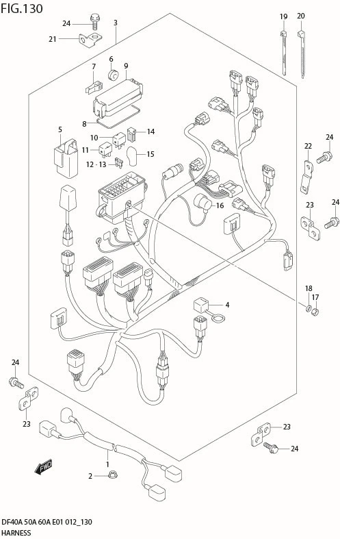 FIG 130 HARNESS (DF60AQH E1)