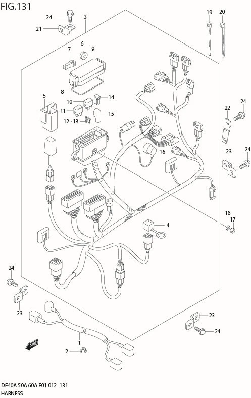 FIG 131 HARNESS (DF60AQH E40)