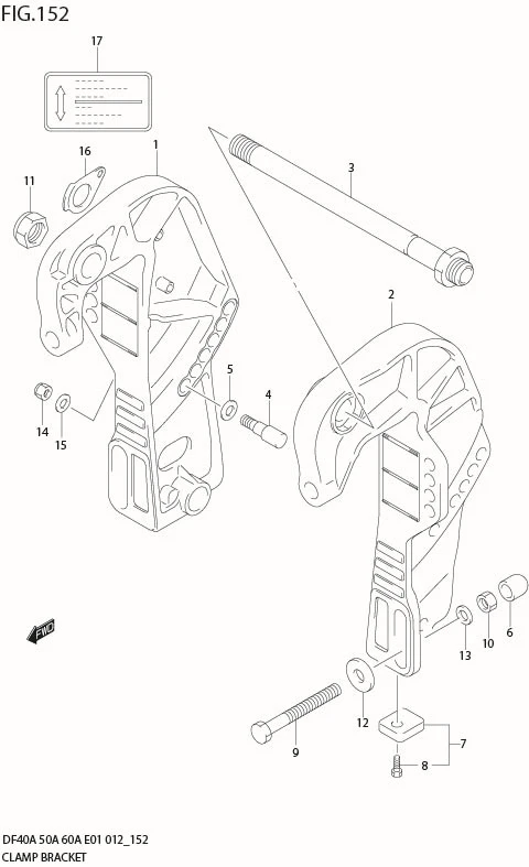 FIG 152 CLAMP BRACKET (DF60AQH E1)