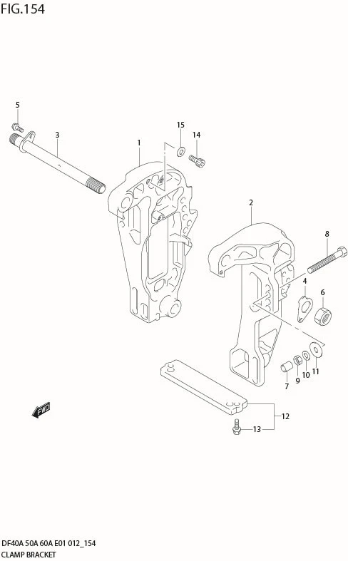 FIG 154 CLAMP BRACKET (DF60ATH E1)