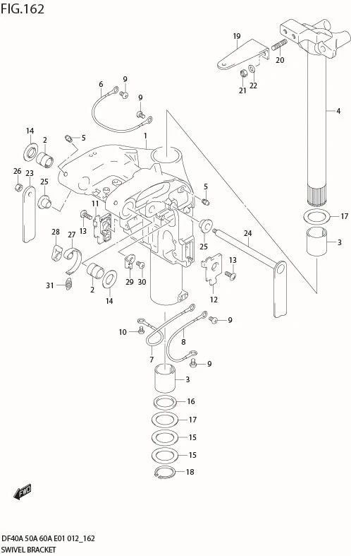 FIG 162 SWIVEL BRACKET (DF60A E40)