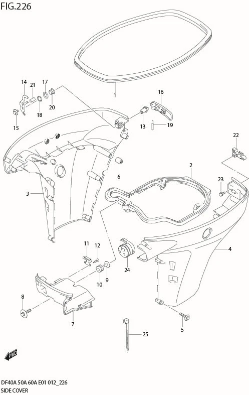 FIG 226 SIDE COVER (DF60AQH E1)