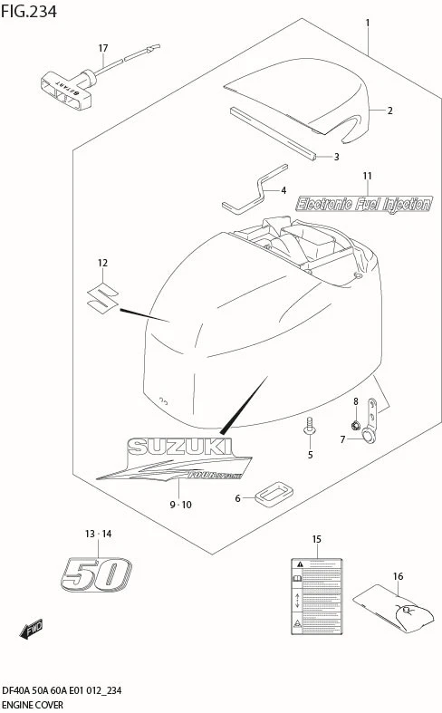 FIG 234 ENGINE COVER (DF50ATH E1)