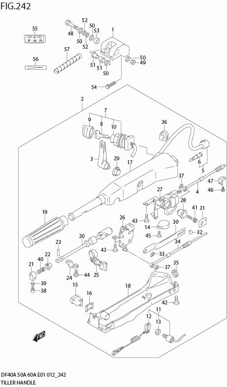 FIG 242 TILLER HANDLE (DF50ATH E1)