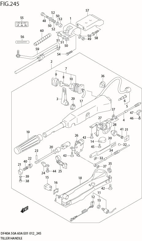 FIG 245 TILLER HANDLE (DF60ATH E1)
