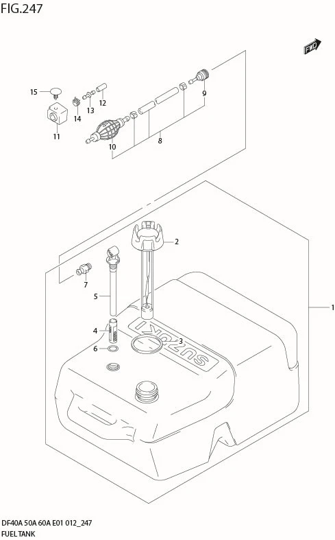 FIG 247 FUEL TANK (PLASTIC)