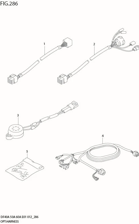 FIG 286 OPT:HARNESS (DF40A E1)