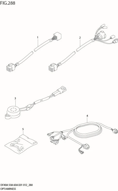 FIG 288 OPT:HARNESS (DF40AST E34)