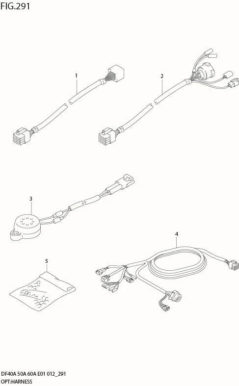 FIG 291 OPT:HARNESS (DF60A E1)