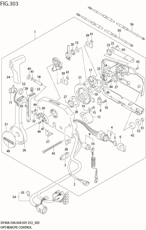 FIG 303 OPT:REMOTE CONTROL (DF40AST E34)