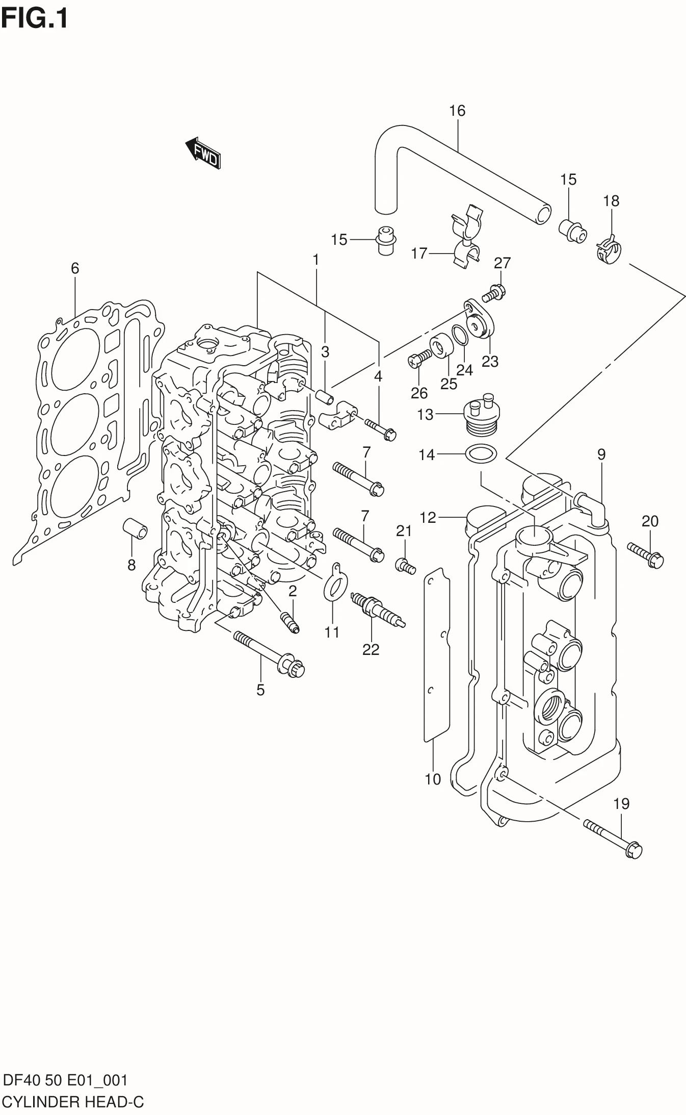 FIG 1   CYLINDER HEAD
