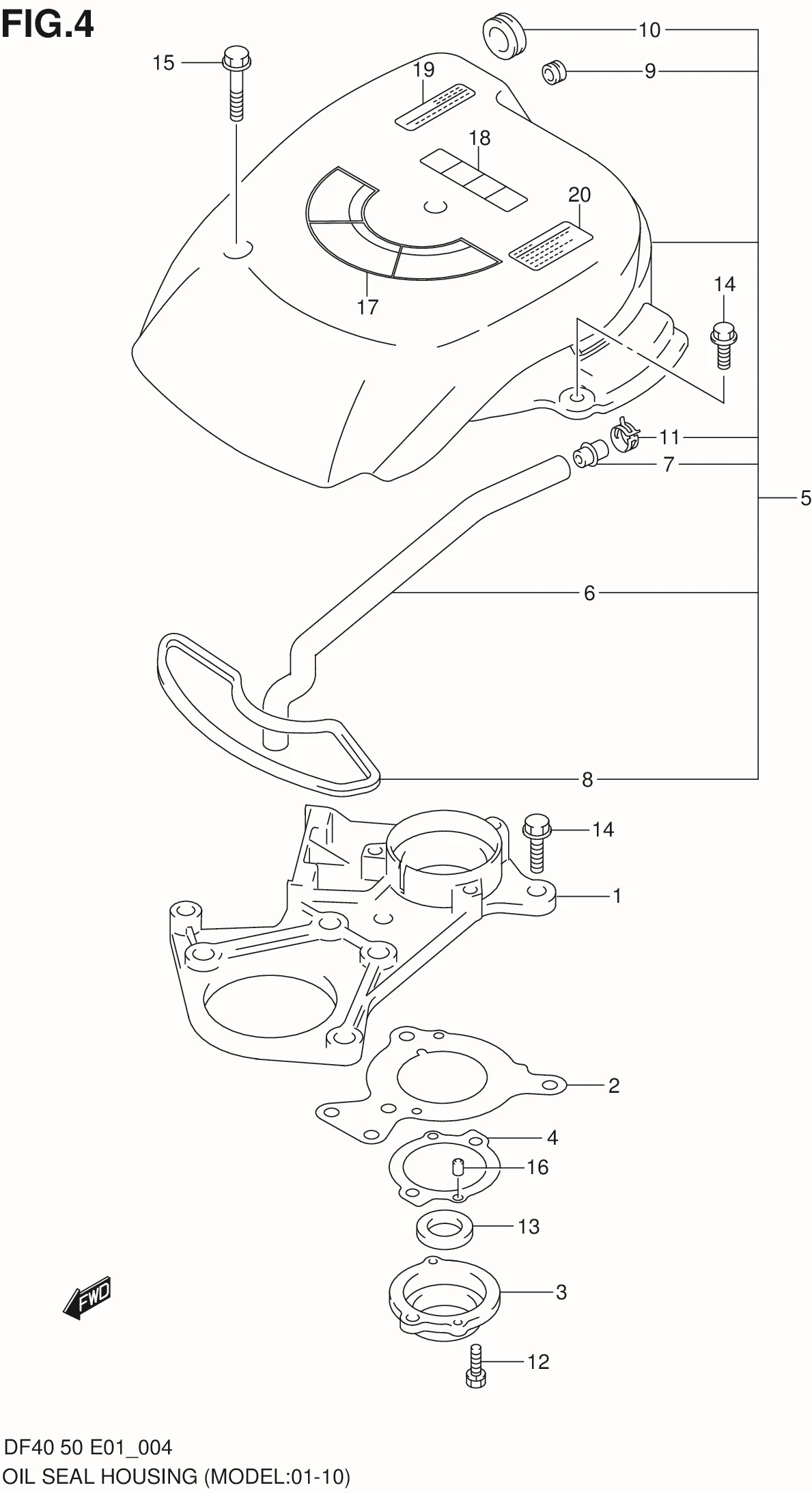 FIG 4   OIL SEAL HOUSING (MODLE:01%10)