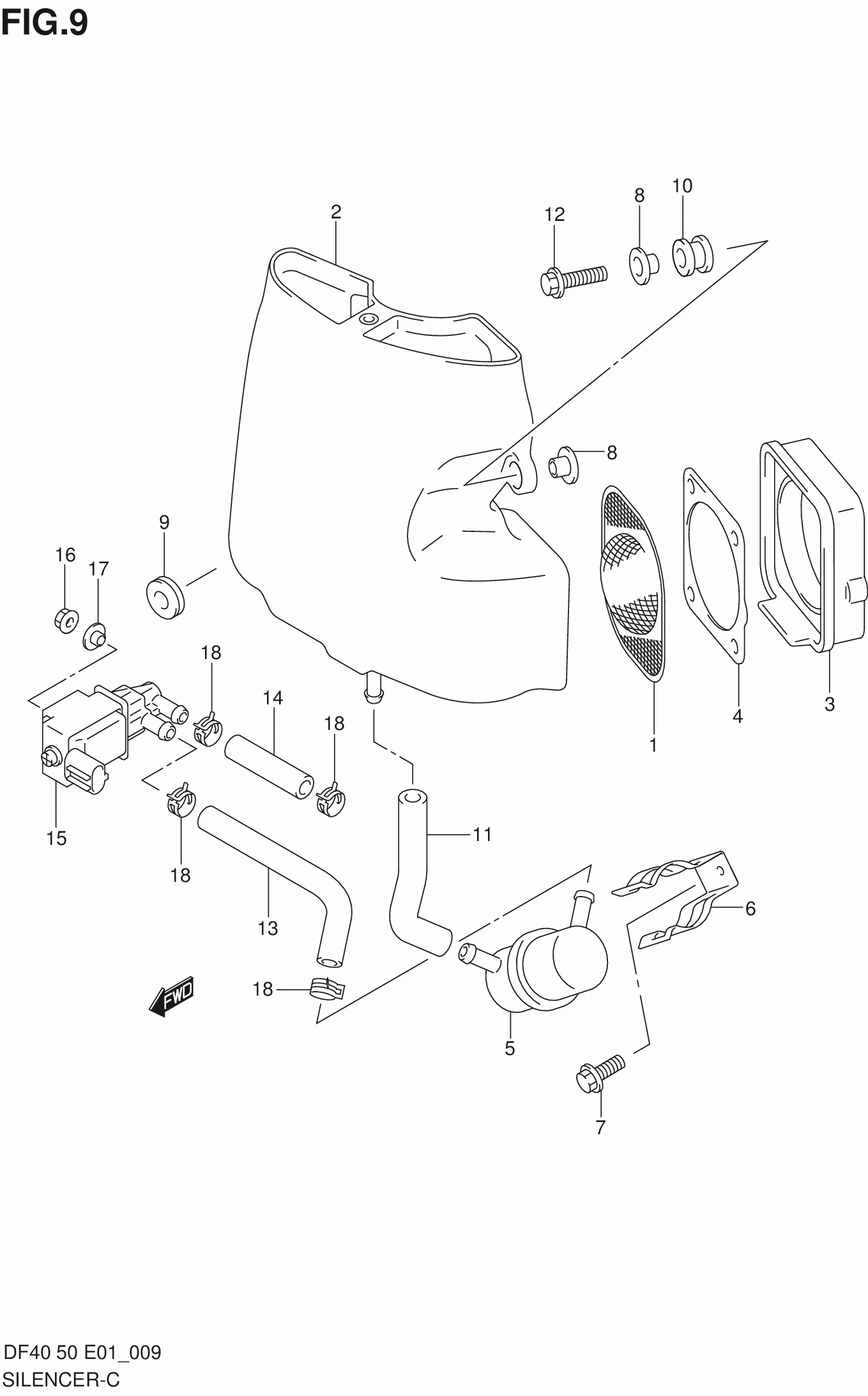 FIG 9   SILENCER (MODEL:99,00)