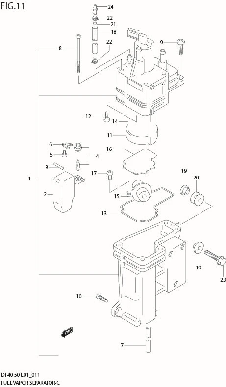 FIG 11  FUEL VAPOR SEPARATOR (MODEL:99)