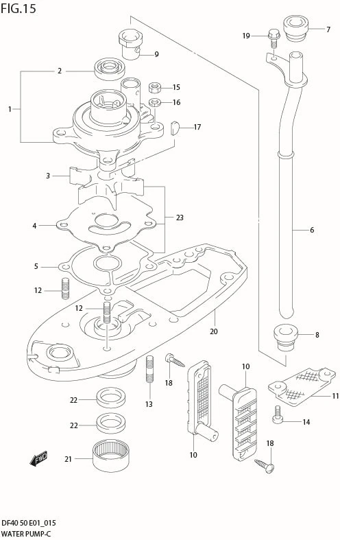 FIG 15  WATER PUMP