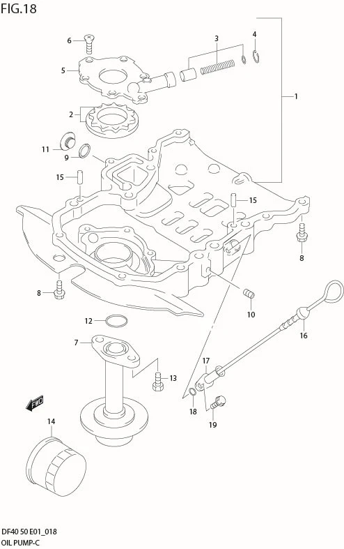 FIG 18  OIL PUMP