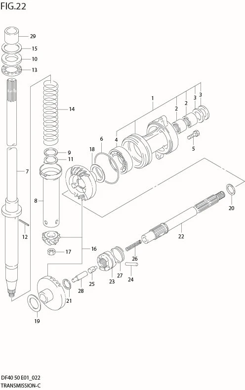 FIG 22  TRANSMISSION (*)