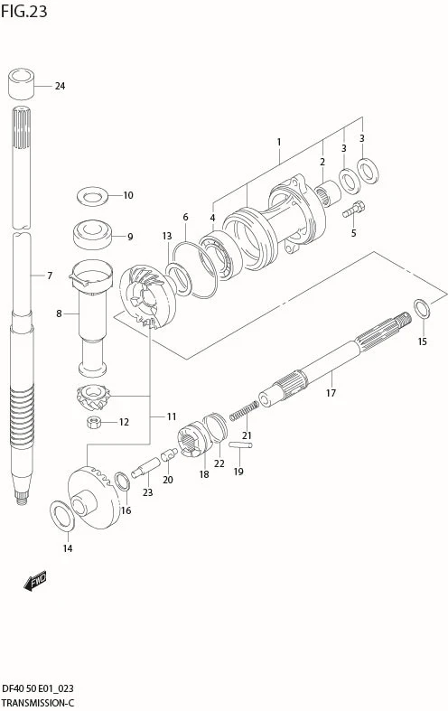 FIG 23  TRANSMISSION (*)