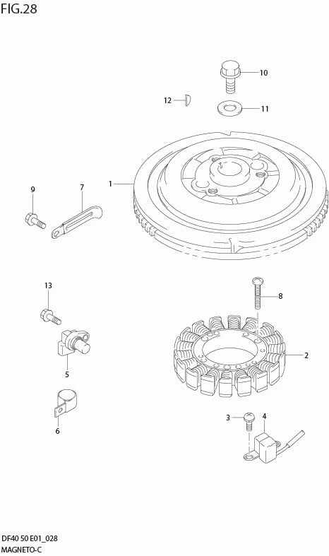 FIG 28  MAGNETO (MODEL:01%04)