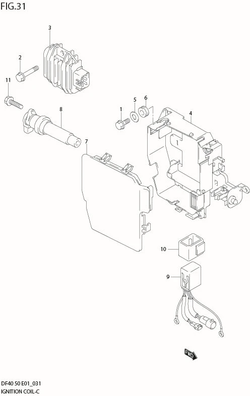 FIG 31  IGNITION COIL (MODEL:05%10)