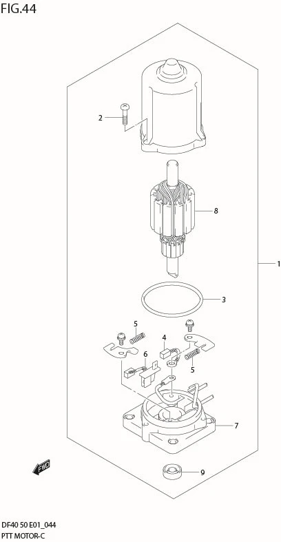 FIG 44  PTT MOTOR (TYPE:T MODEL:01%10)