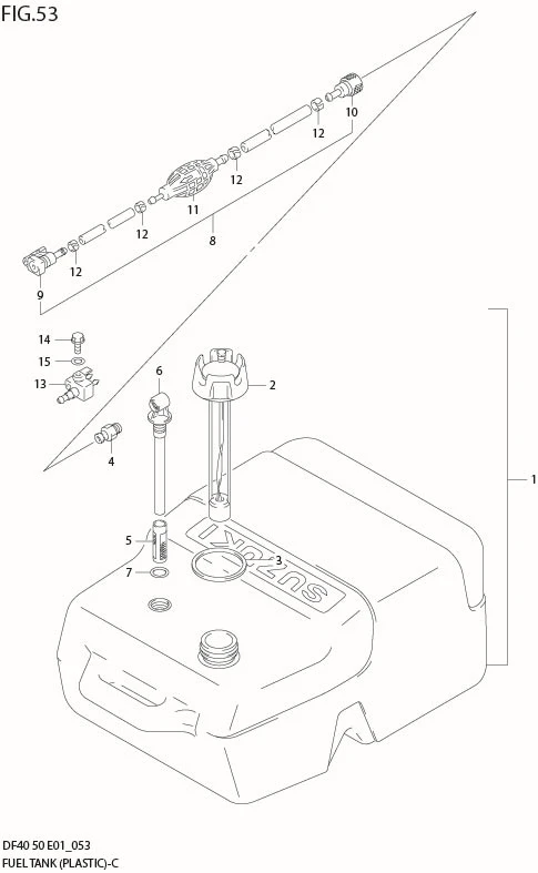 FIG 53  FUEL TANK (PLASTIC)