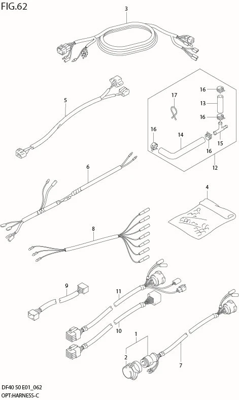 FIG 62  OPT:HARNESS