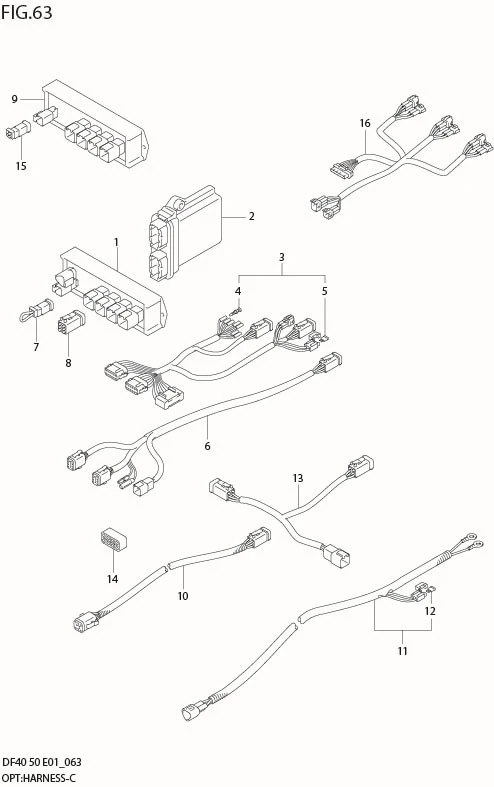 FIG 63  OPT:HARNESS (MODEL:08%)