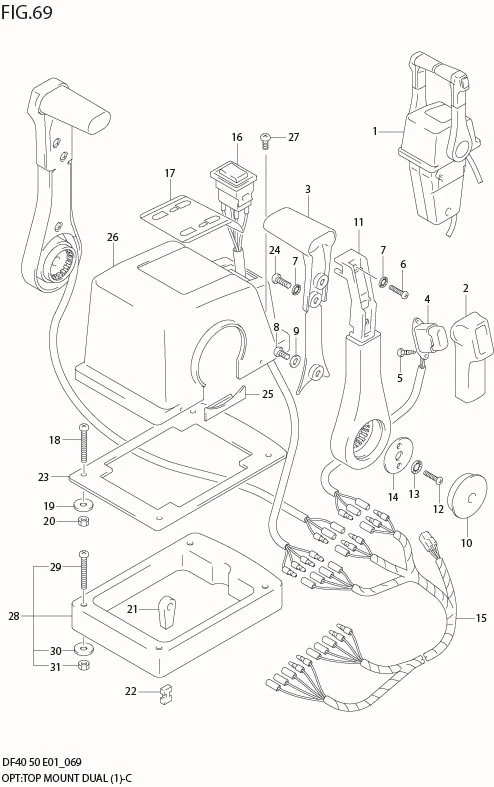 FIG 69  OPT:TOP MOUNT DUAL (1)(MODEL:05%10)