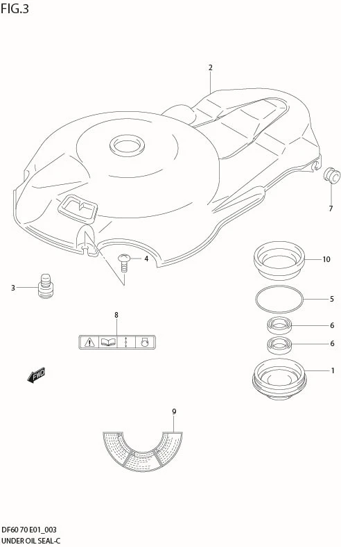 FIG 3   UNDER OIL SEAL HOUSING