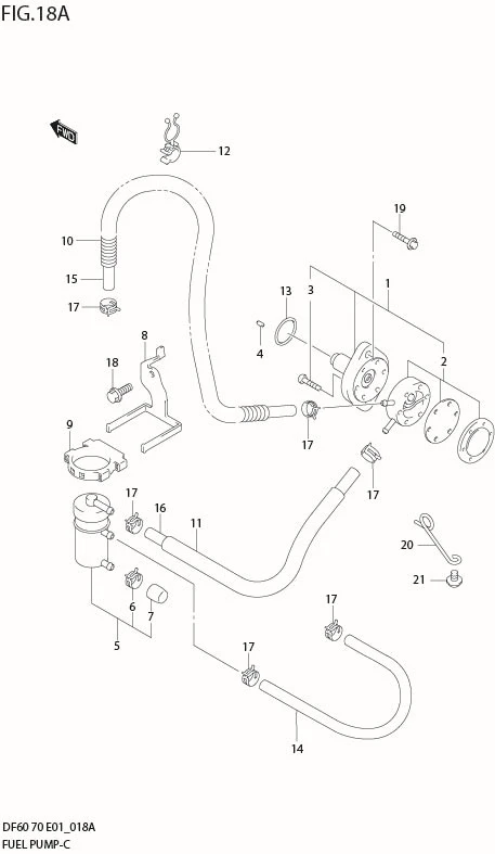 FIG 18A FUEL PUMP (MODEL:07%09)