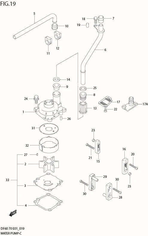 FIG 19  WATER PUMP