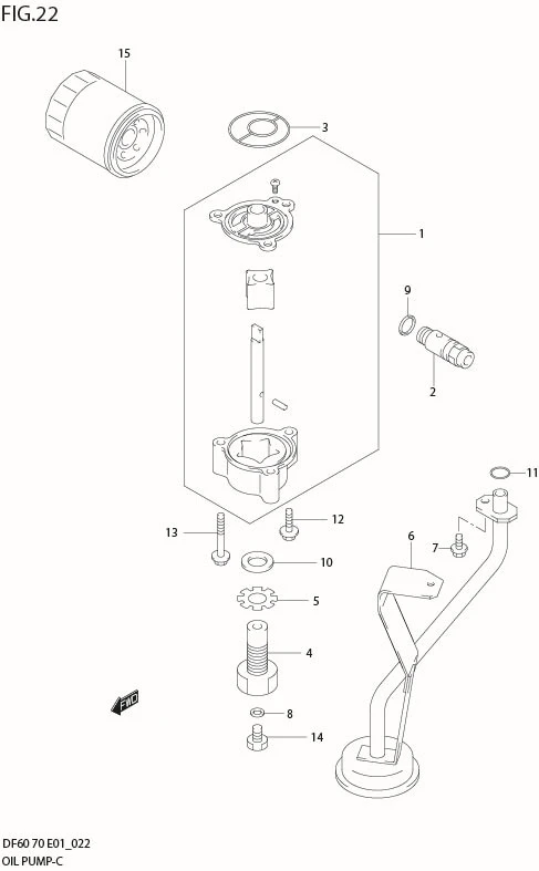 FIG 22  OIL PUMP