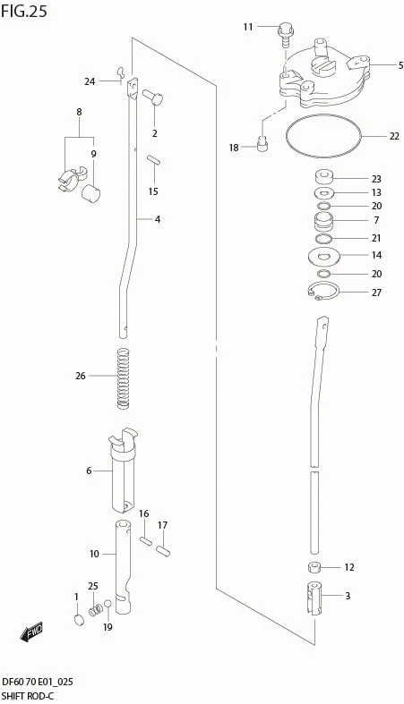 FIG 25  SHIFT ROD