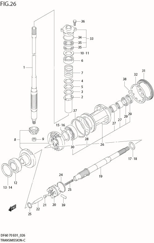FIG 26  TRANSMISSION (MODEL:98%00)
