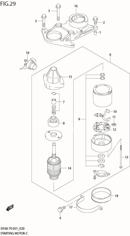 FIG 29  STARTING MOTOR (MODEL:01%09)