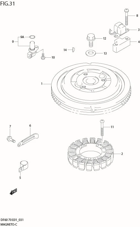 FIG 31  MAGNETO (MODEL:01%09)