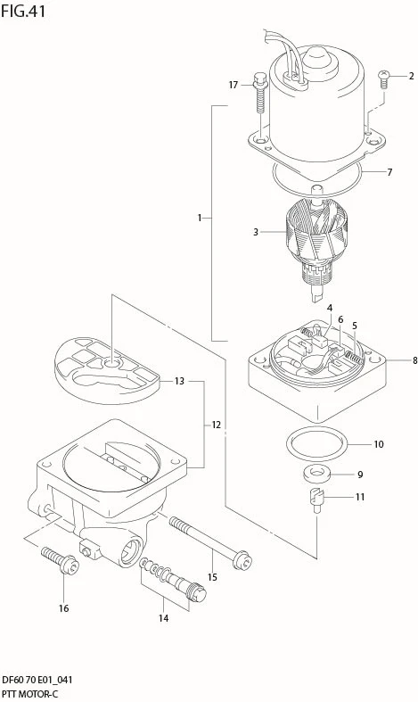 FIG 41  PTT MOTOR (MODEL:98%00)