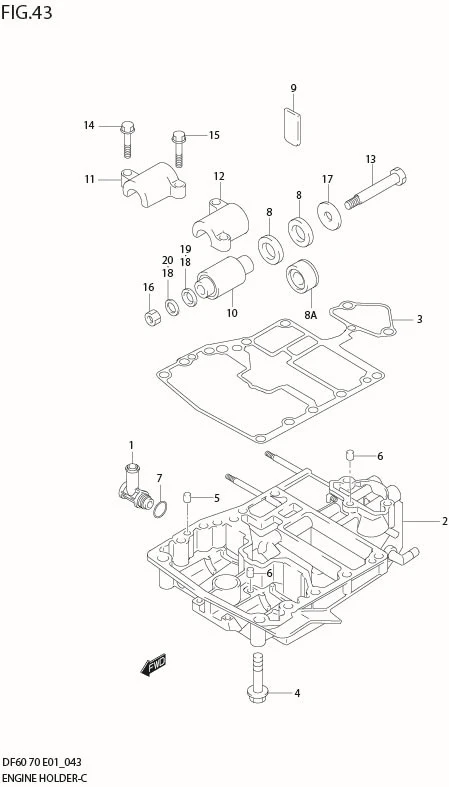 FIG 43  ENGINE HOLDER