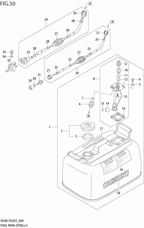 FIG 50  FUEL TANK (STEEL)